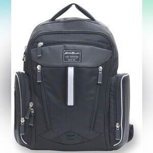 Eddie Bauer Black First Adventure Diaper Bag